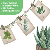 DECOWALL Green Pot Plants Leaves Wall Decals (SG2-2411)