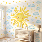 DECOWALL Sun and Cloud Wall Stickers (SG4-2610)