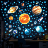 DECOWALL Glow in the Dark Solar System Wall Stickers (GDS8-7002)