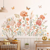 Boho Large Flowers Wall Stickers