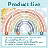 DECOWALL Extra Large Watercolour Rainbows and Quotes Wall Stickers (FH4-2432)