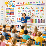 DECOWALL Alphabet Numbers and Learning Wall Stickers (DS12-8100)