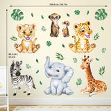 Baby Jungle Animals Wall Stickers