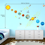 Planets in the Space Nursery Wall Stickers