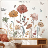 Boho flowers Wall Stickers