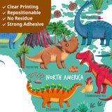 Dinosaur World Map Wall Stickers (SG2-2312)