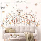 Watercolour boho flowers Wall Stickers