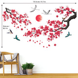 Ink-and-wash painting of flowers Wall Stickers