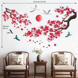 Ink-and-wash painting of flowers Wall Stickers