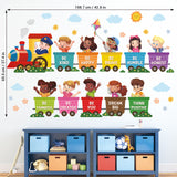 Train, Child and quote Wall Stickers
