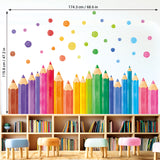 Extra Large Colour Pencil Wall Stickers (SG4-2522)