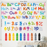 Sea Animals Alphabet Numbers Colour Wall Stickers