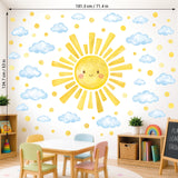 DECOWALL Sun and Cloud Wall Stickers (SG4-2610)
