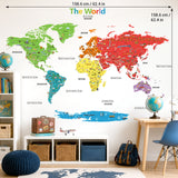 Landmark World Map Wall Stickers