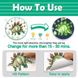 DECOWALL Glow in the Dark Dinosaur Wall Stickers (GDS4-7004)
