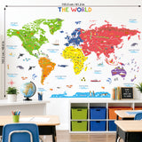 World Map Wall Stickers (DL3-2212)