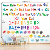 Alphabet Numbers Colours Weather Wall Stickers