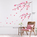 Watercolor Cherry Blossoms Wall Stickers