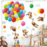 Balloons and Monkeys Wall Stickers (SG2-2202)