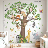 Large Tree Jungle Animals Wall Stickers (SG4-2504)