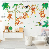Monkeys In Jungle Wall Stickers