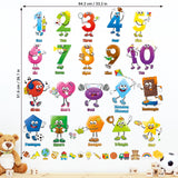 Shape and Number Wall Stickers