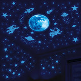 Glow in The Dark Space, Moon Wall stickers