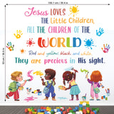 Christian Hymn Wall Stickers – “Jesus Loves the Little Children”