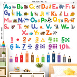 Colourful Animal Alphabet Wall Stickers (DS9-1614)