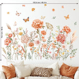 Boho Large Flowers Wall Stickers