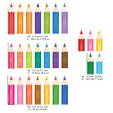 Coloured Pencil Crayons Window Clings Stickers