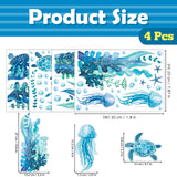 DECOWALL Glow in The Dark Under The Sea Wall Stickers (GDS4-7001)