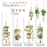 DECOWALL Botanical Hanging Plant Wall Stickers (SG2-2604)