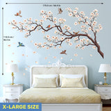 White Cherry Blossom Tree Wall Stickers (SG4-2317)