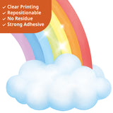 Rainbow, Sun, Clouds and Stars Wall Stickers