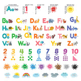 Alphabet Numbers Colours Weather Wall Stickers