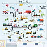 Vehicles and Roads Wall Stickers