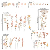 Watercolour boho flowers Wall Stickers