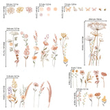 Watercolour boho flowers Wall Stickers