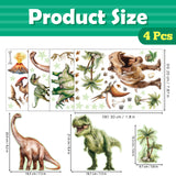 DECOWALL Glow in the Dark Dinosaur Wall Stickers (GDS4-7004)