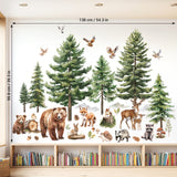 Woodland Forest Animals Wall Stickers(SG4-2520)