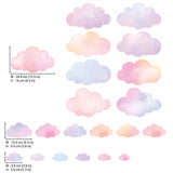 DECOWALL Pastel Cloud Wall Stickers (DS9-8099)