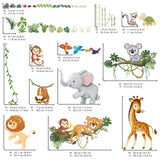 Jungle Animal Branch Wall Stickers