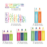 Educational Pencil Crayons Wall Stickers