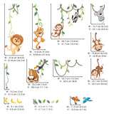 Jungle animals and Vines Wall Stickers