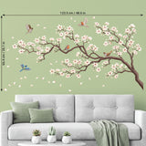 White Cherry Blossom Wall Stickers