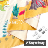 Dinosaur World Map Tapestry