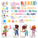 Christian Hymn Wall Stickers – “Jesus Loves the Little Children”
