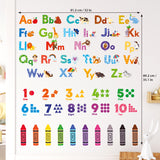Animal Alphabet Numbers Colour Wall Stickers (DS8-8044)