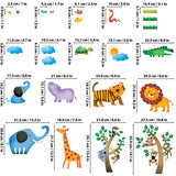 Wild Jungle Animals Wall Stickers